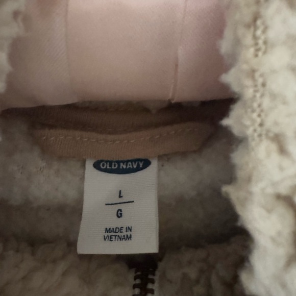 OLD NAVY Cozy Sherpa Zip-Front Jacket - Large - Picture 5 of 6